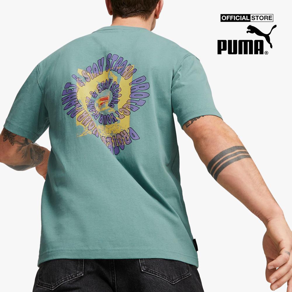 PUMA - Áo thun nam cổ tròn tay ngắn Downtown539181