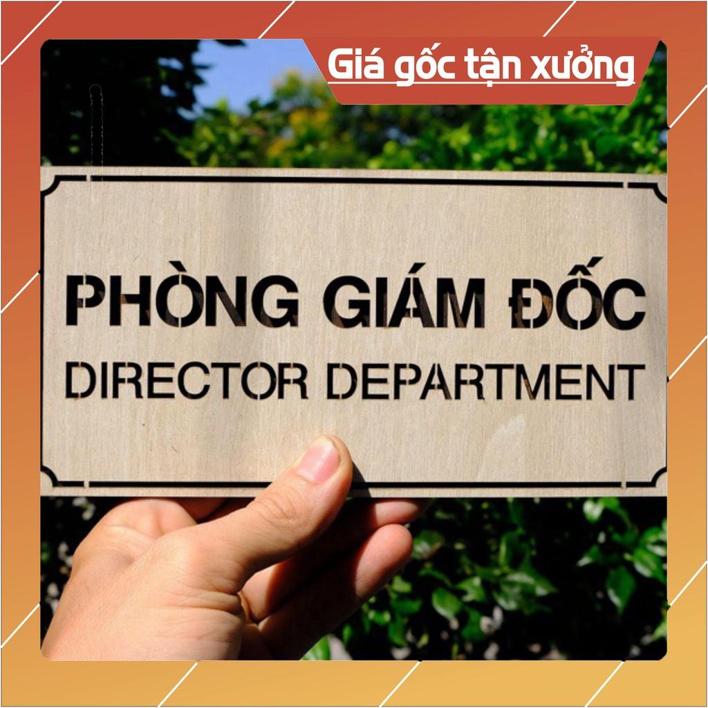 Bảng tên phòng giám đốc bằng gỗ