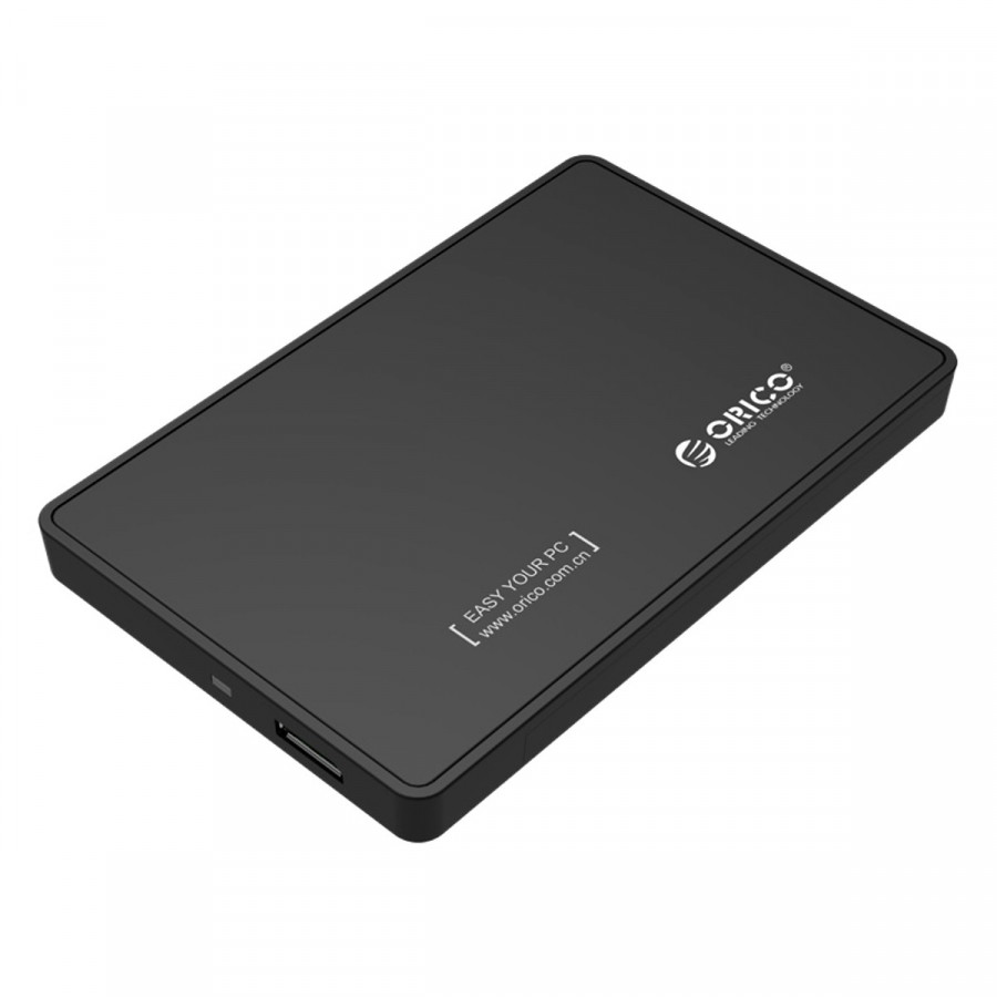 Hộp đựng ổ cứng HDD Box 2,5&quot; SSD/HDD SATA 3 USB 3.0 Orico 2588US3 (Màu Đen)  - Hàng Nhập Khẩu