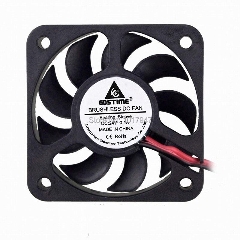 1 Quạt Tản Nhiệt Dc 24v 2pin 5cm 50mm 50x10mm