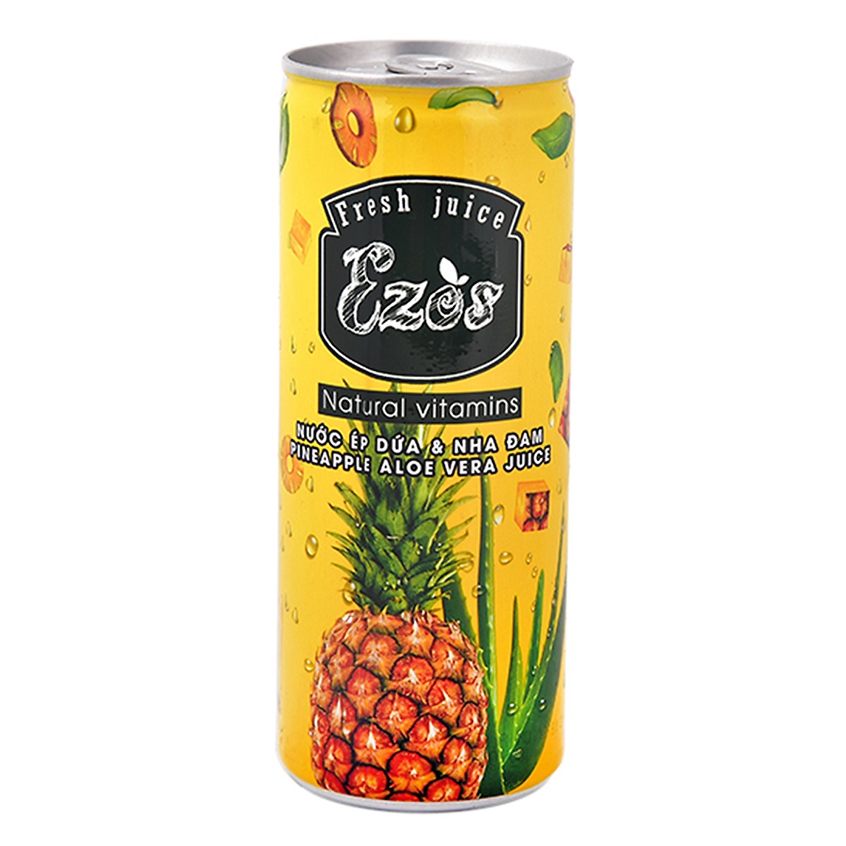 Lốc 6 lon Nước Ép Dứa Nha Đam Ezos Sasco