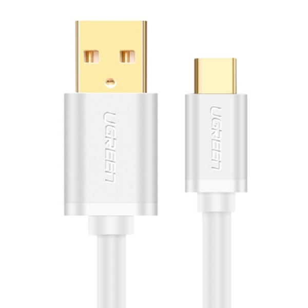 USB 2.0 to TYPE C 3.1, 28+22AWG 1m (  Trắng  ) Ugreen