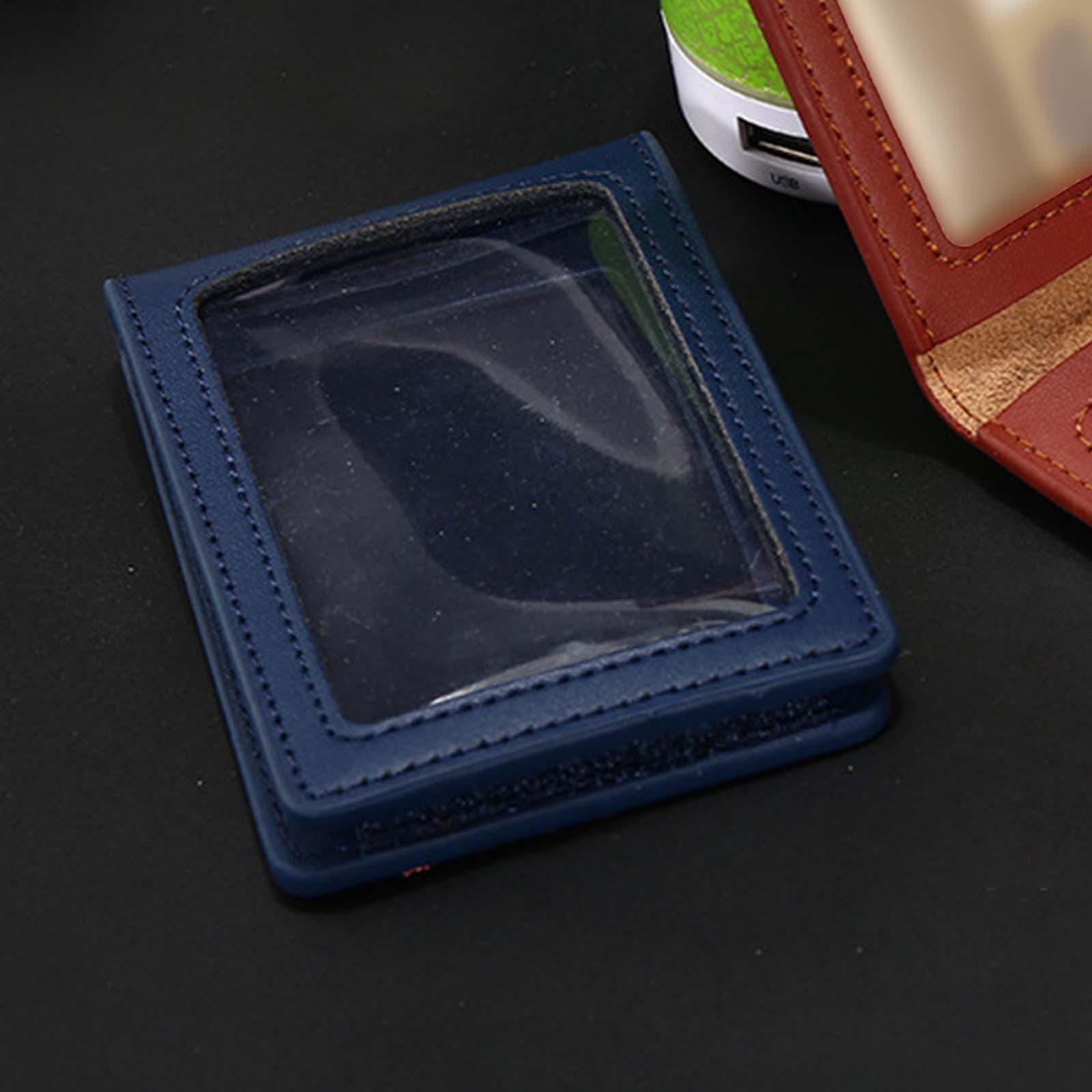 Badge Holder Men Card Sleeve for Office Cards Driver’S Licenses