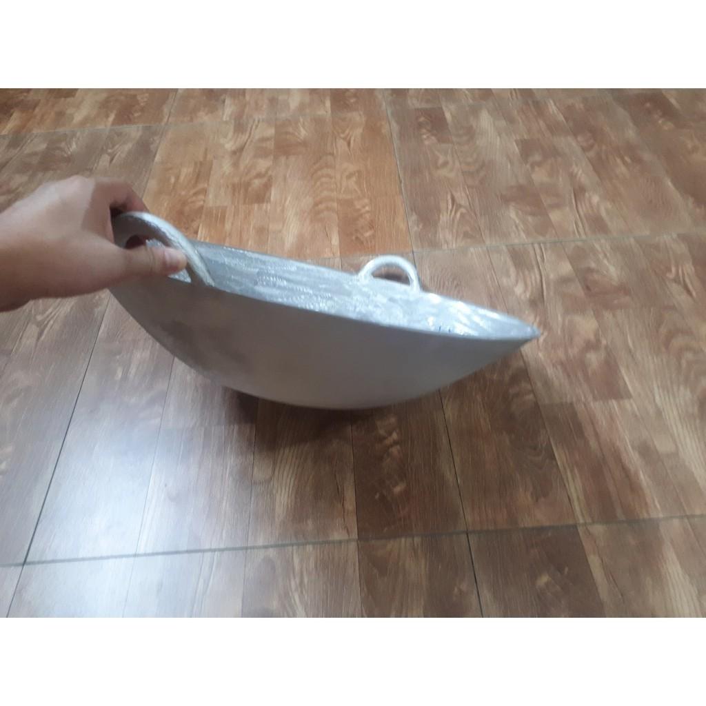 Chảo gang đáy võng size 45, 55cm - chiên cơm, xào nấu thức ăn