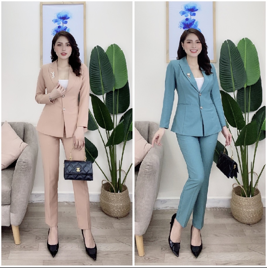 Set nguyên bộ áo Vest quần dài - MS TJ55