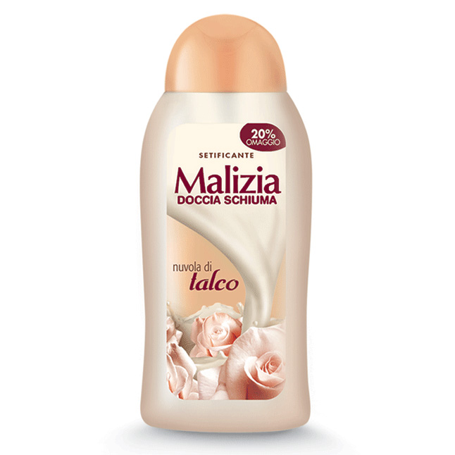 Sữa tắm bột hoạt thạch Malizia Delicate Bath Foam 300ml + Móc khóa