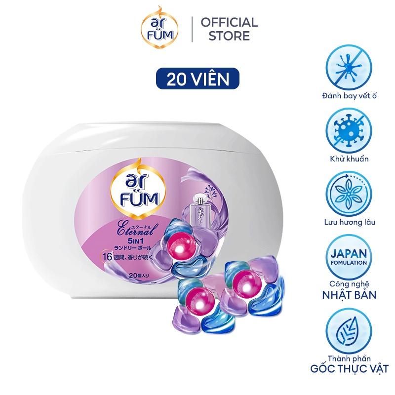 Viên giặt xả arFUM 5 trong 1 MỚI lưu hương lâu 16 tuần, khử khuẩn 99% -