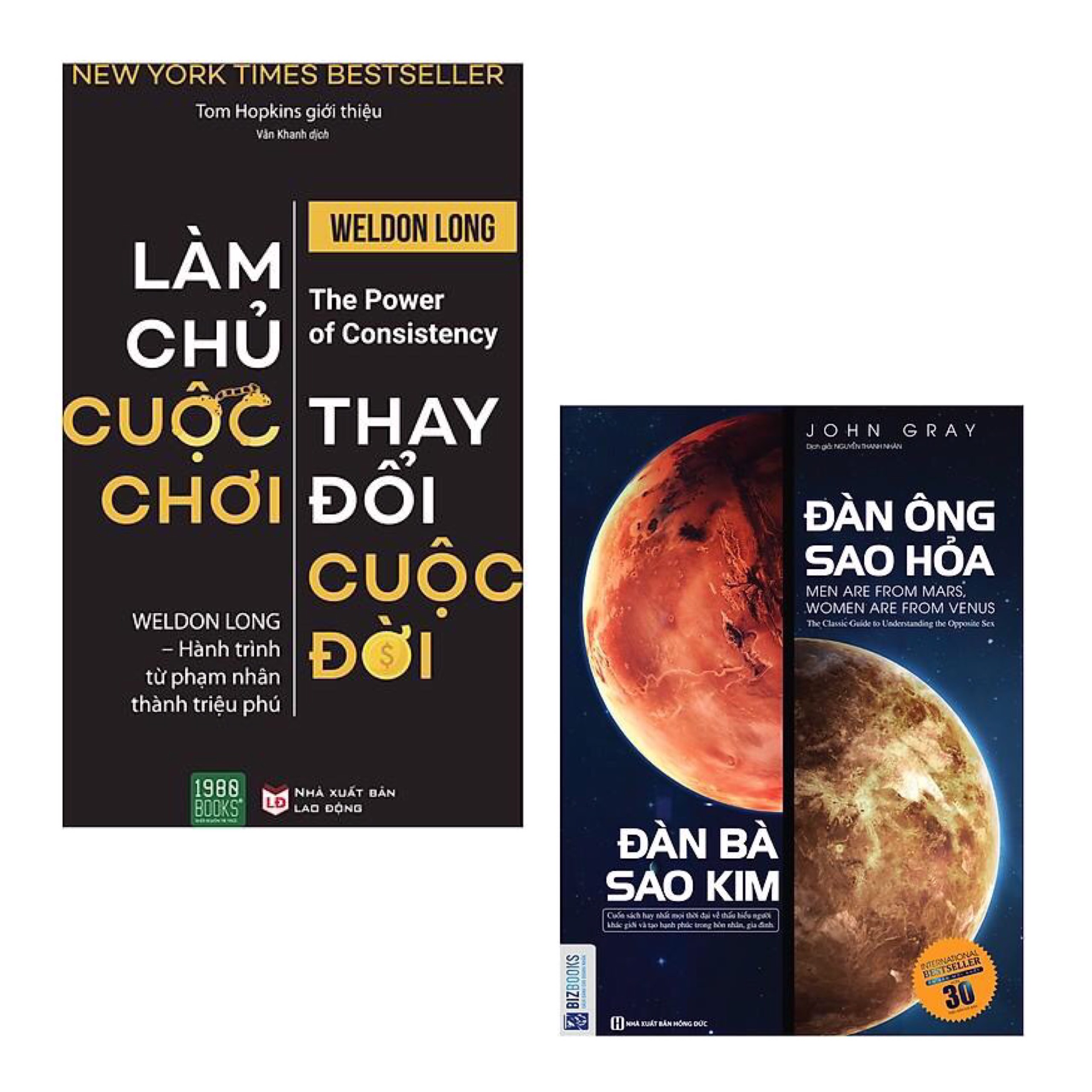 Combo Sách Kỹ Năng Thay Đổi Cuộc Sống Của Bạn: Làm Chủ Cuộc Chơi, Thay Đổi Cuộc Đời + Đàn Ông Sao Hỏa Đàn Bà Sao Kim / Hãy thay đổi suy nghĩ, cuộc sống sẽ thay đổi