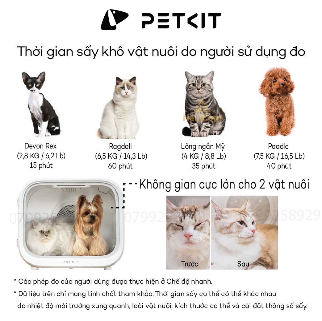 Máy Sấy Air Salon, Lồng Sấy Cho Chó Mèo Petkit AirSalon Max