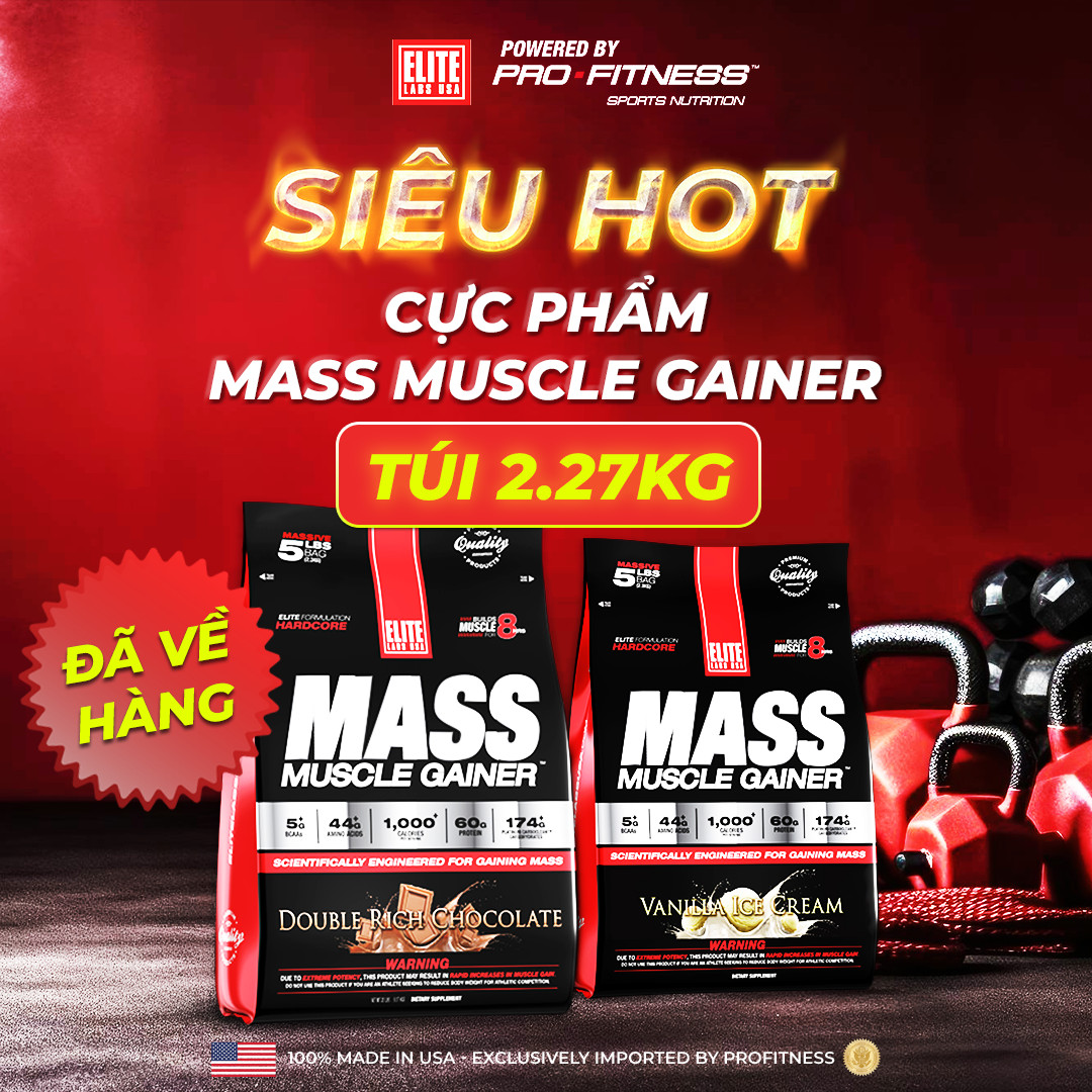 Sữa Tăng Cân Mass Muscle Gainer Elite Labs SMEL252 (2.3kg)