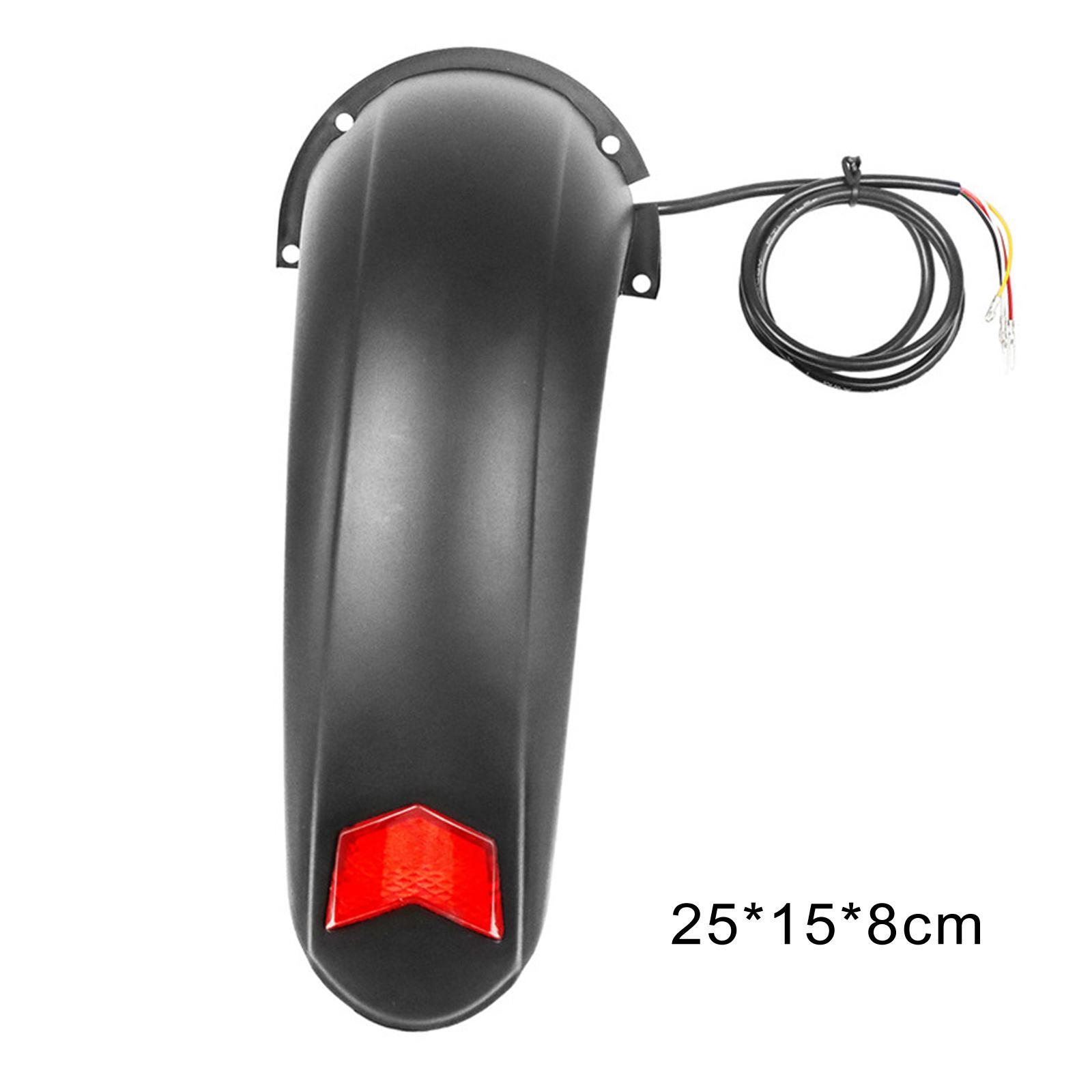 Tire Mudguard with Taillights Equipment Supplies Guard Mudflap Electric Bike Rear for Night Riding Outdoor Cycling