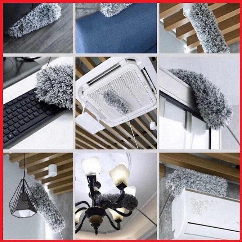 Chổi lau quét bụi trần nhà cán Inox