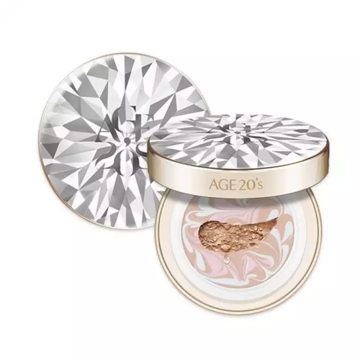 Phấn Nền Lạnh Kim Cương AGE20's Essence Cover Pact DIAMOND White SPF 50+/PA +++ 12.5g