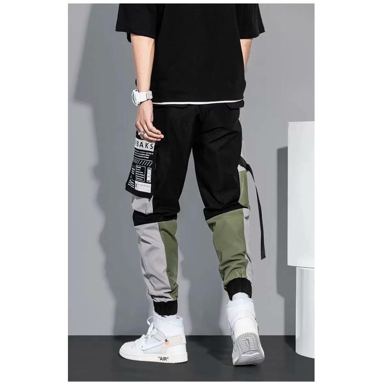 Quần jogger nam túi hộp chất kaki cotton mềm mịn, phong cách đường phố, hàn quốc K108