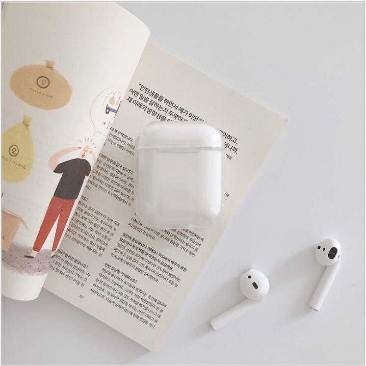 Vỏ bảo vệ bao đựng tai nghe vỏ trong nhựa TPU vỏ mềm cao cấp cho airpod 1/2