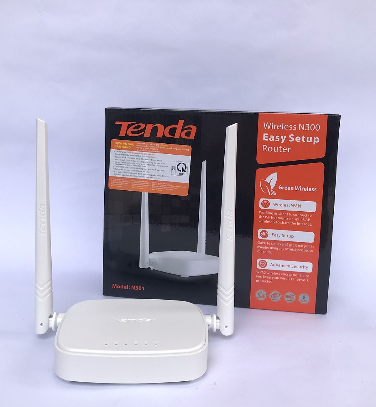 Bộ phát wifi Tenda N301 N300Mbps - Hàng chính hãng