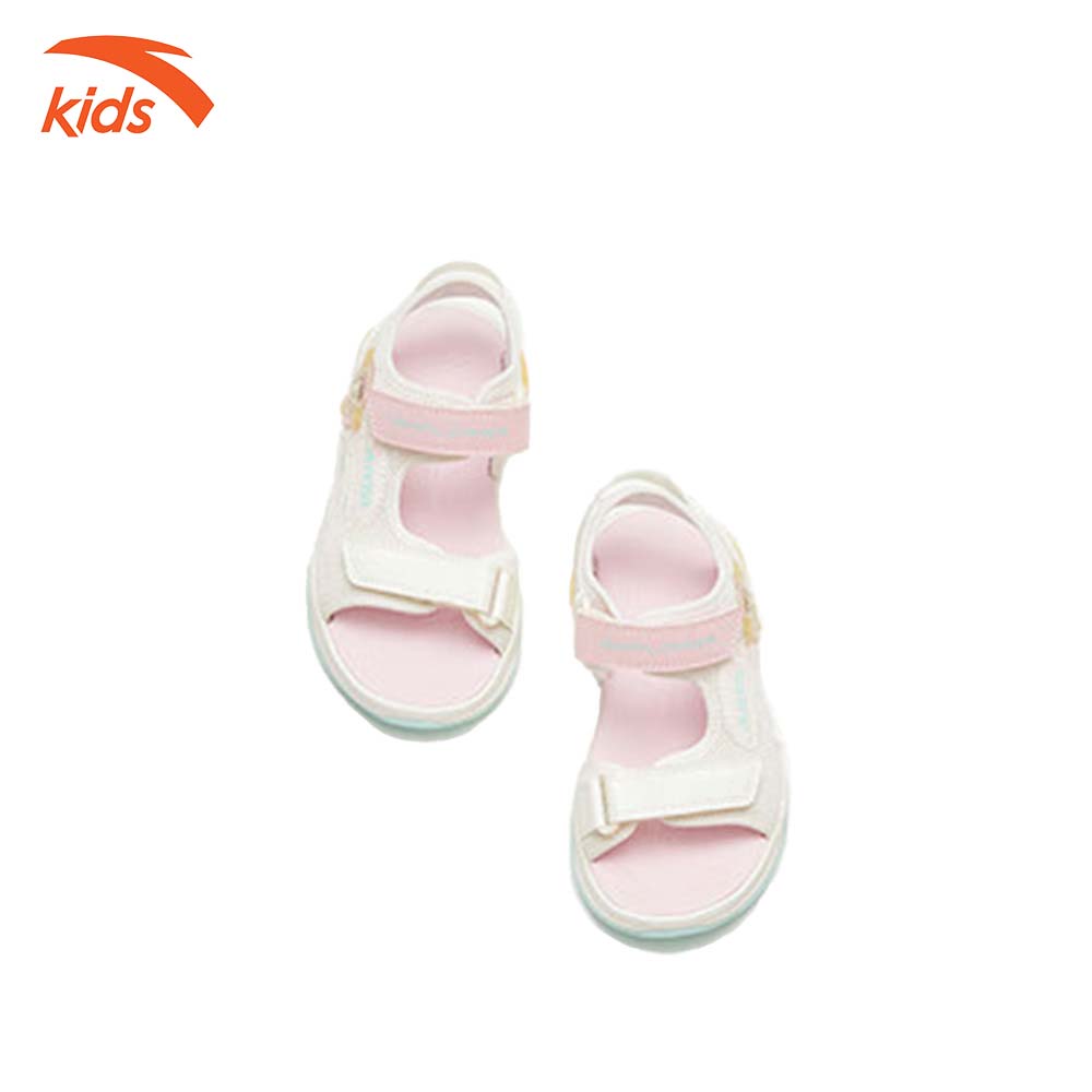 Sandals thời trang thể thao bé gái Anta Kids siêu nhẹ, quai dán tiện lợi, thoáng khí W322329971