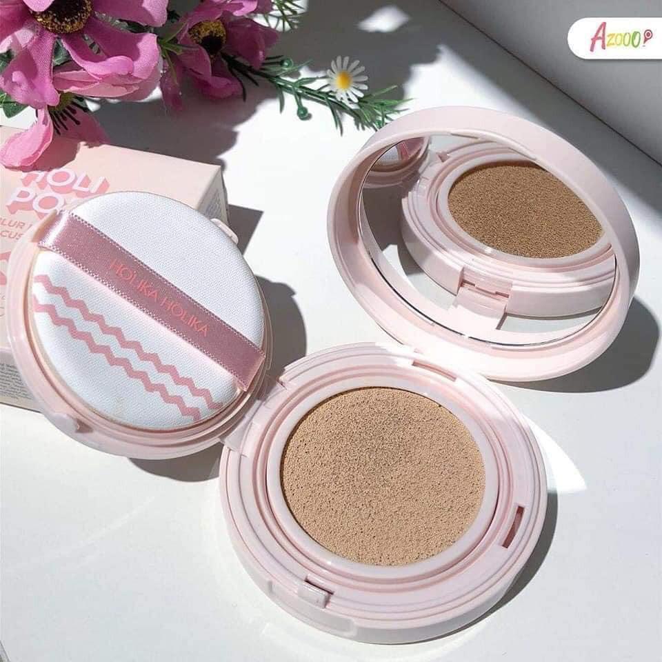 Phấn Nước Holika Holika Holi Pop Blur Lasting Cushion SPF50+ PA+++