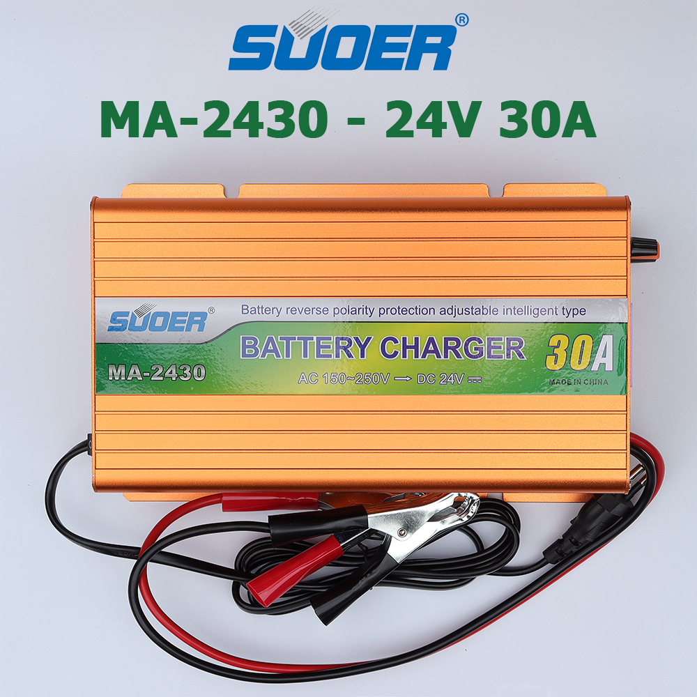 Bộ sạc bình ắc quy axit chì SUOER MA-2430 24V 30A