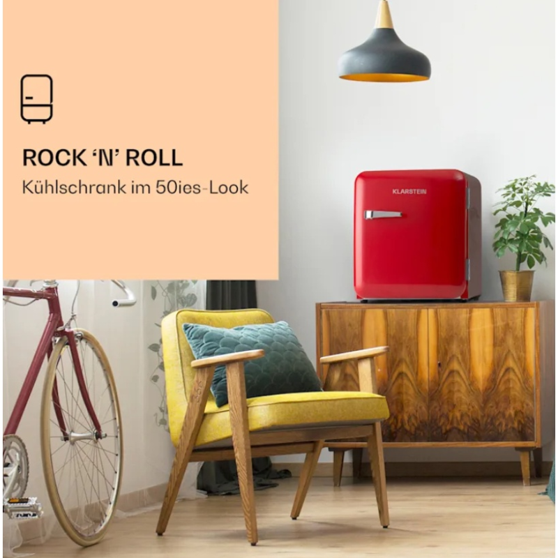 Tủ Lạnh Mini KLARSTEIN, Dung Tích 48L, Dùng Trữ Đồ Uống, Mỹ Phẩm, Đồ Cá Nhân, Nhập Đức, BH 12 Tháng