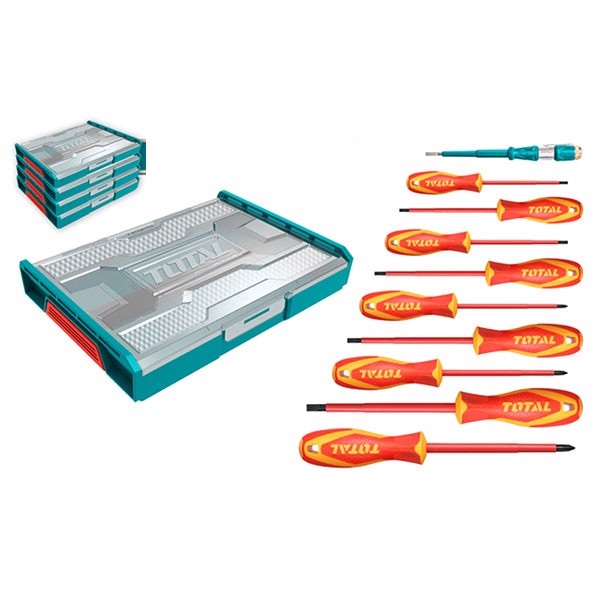 Bộ 10 công cụ cầm tay cách điệntotal THKTV02S101
