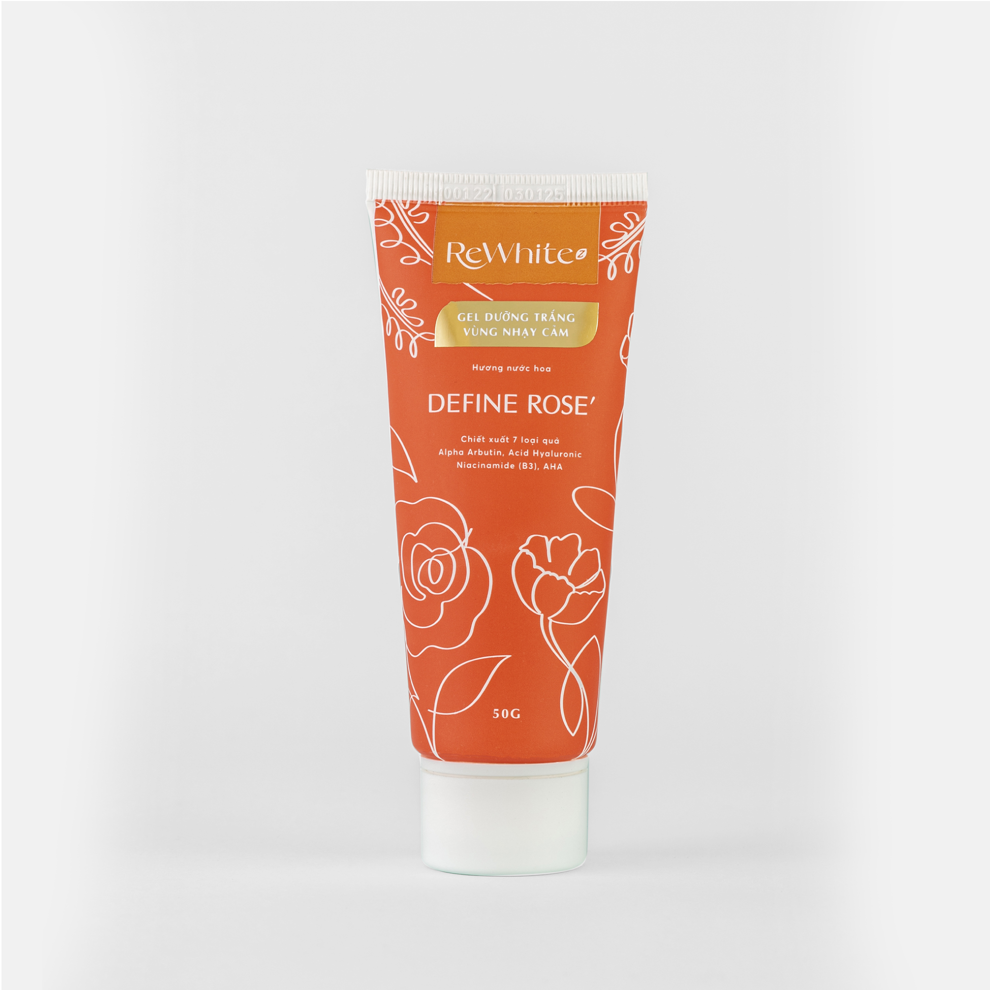 Gel Dưỡng Trắng Cải Thiện Thâm Nách, Mông và Bikini Rewhitez Hương Nước Hoa Quyến Rũ Define Rose 50g