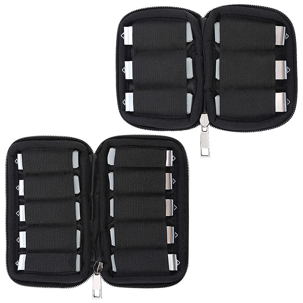 Túi lưu trữ 2PCS cho khóa USB, túi tổ chức khóa USB, túi lưu trữ khóa USB U Etui cho USB/Pendrive/Gig Drive/Jump Drive Key