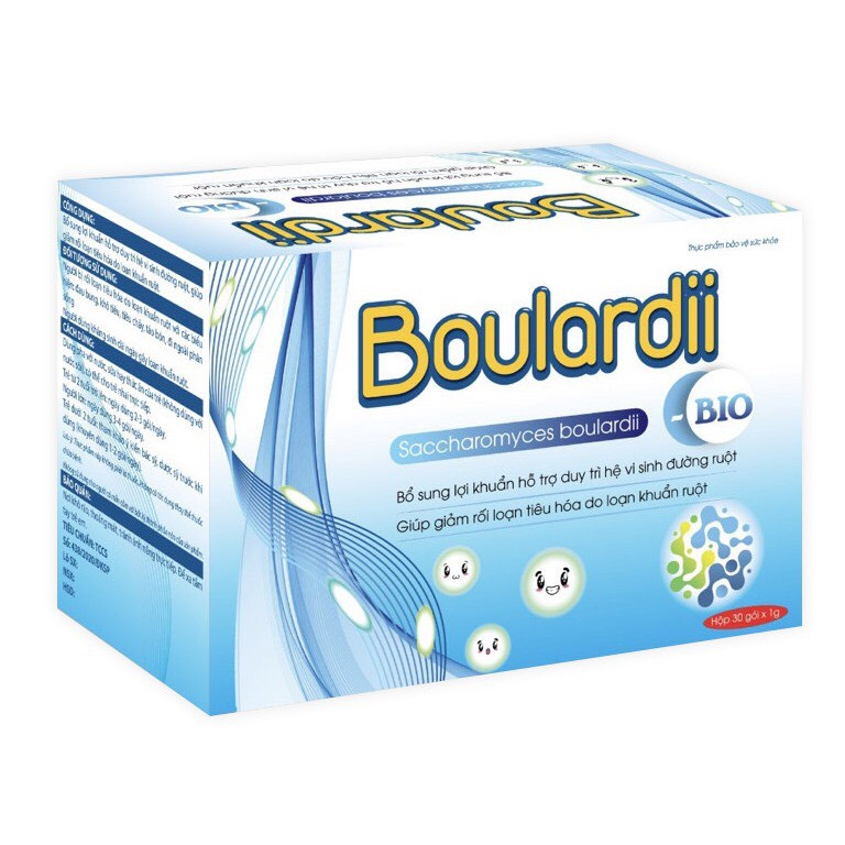 Men vi sinh Boulardii - Bio, bổ sung lợi khuẩn, hỗ trợ duy trì hệ vi sinh đường ruột - Hộp 30 gói, hàng chính hãng