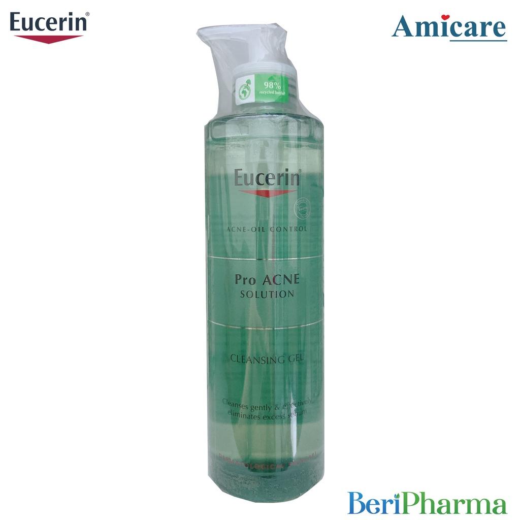 Eucerin Gel Rửa Mặt Dành Cho Da Nhờn Mụn Proacne Cleasing 400ml