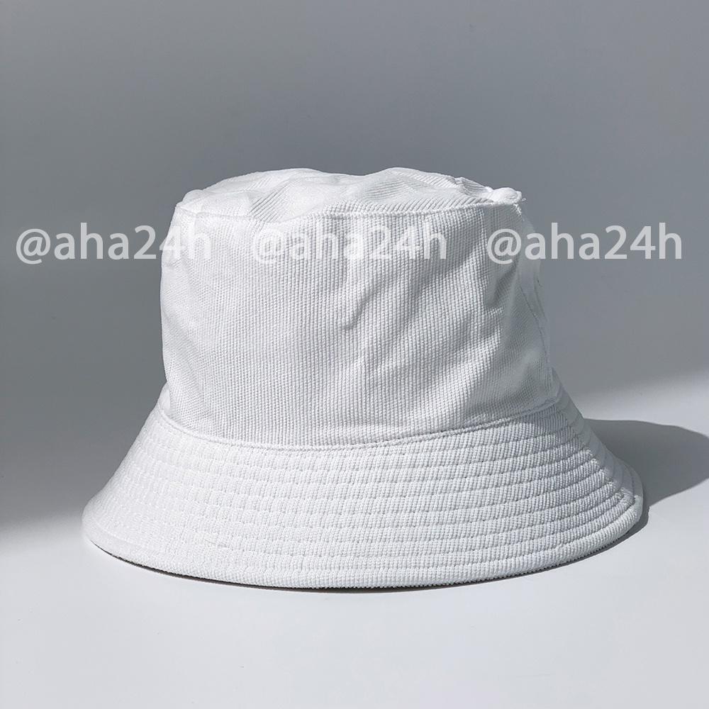 Mũ bucket nhung tăm thời trang nam nữ vành nón tai bèo tròn thời trang AH1573