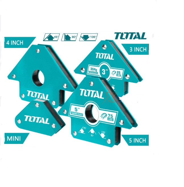 Bộ 4 ke góc nam châm hàn 3 góc total TAMWH4062