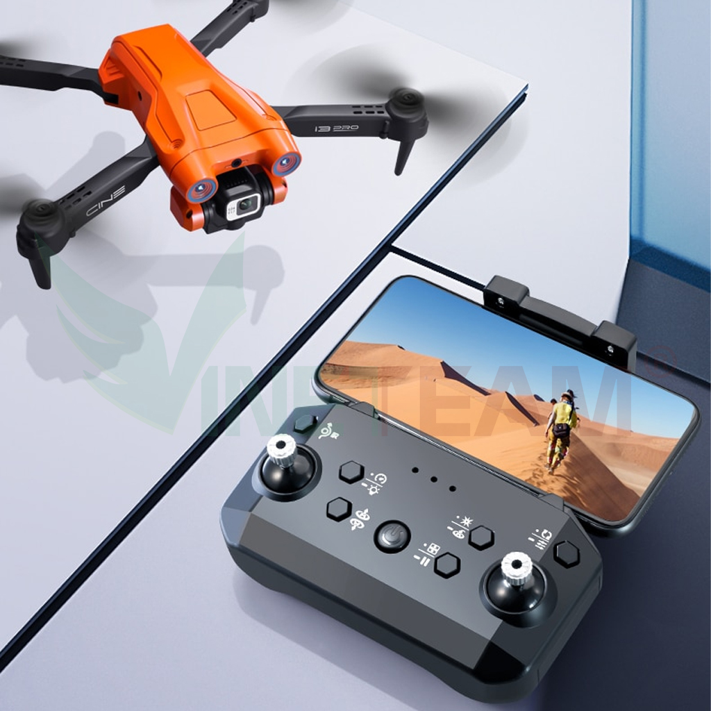 Máy Bay Điều Khiển Từ Xa Vinetteam I3 PRO Camera Kép Quadcopter UAV Với Bản Nâng Cấp 720P / 1080P / 4K HD Cảm Biến Chướng Ngại Vật Có Thể Điều Chỉnh Camera - Hàng Nhập Khẩu