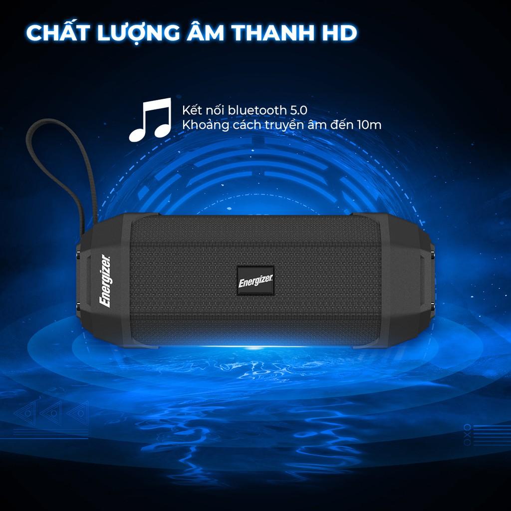 Loa Bluetooth di động Energizer BTS 104 - công suất 10W, tích hợp sạc dự phòng - Hàng Chính Hãng