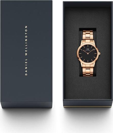 Đồng hồ nữ Daniel Wellington Iconic Link Rose Black 32mm DW00100212