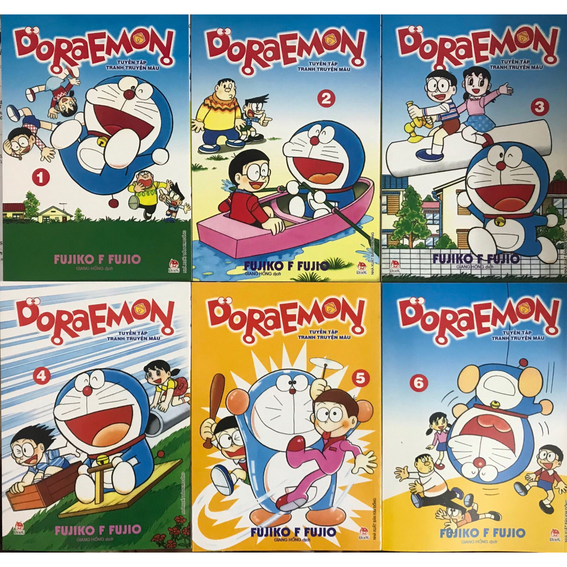 Combo Doraemon Tuyển Tập Tranh Truyện Màu ( Bộ 6 Cuốn ) - Tặng Kèm Sổ Tay