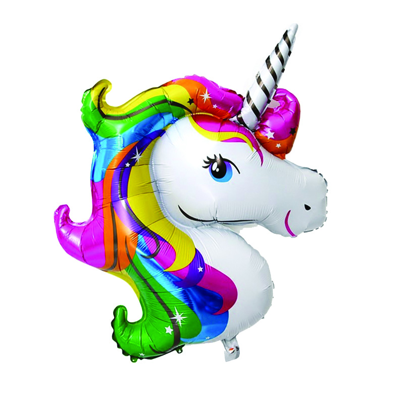 Bong bóng hình đầu ngựa một sừng - Rainbown unicorn