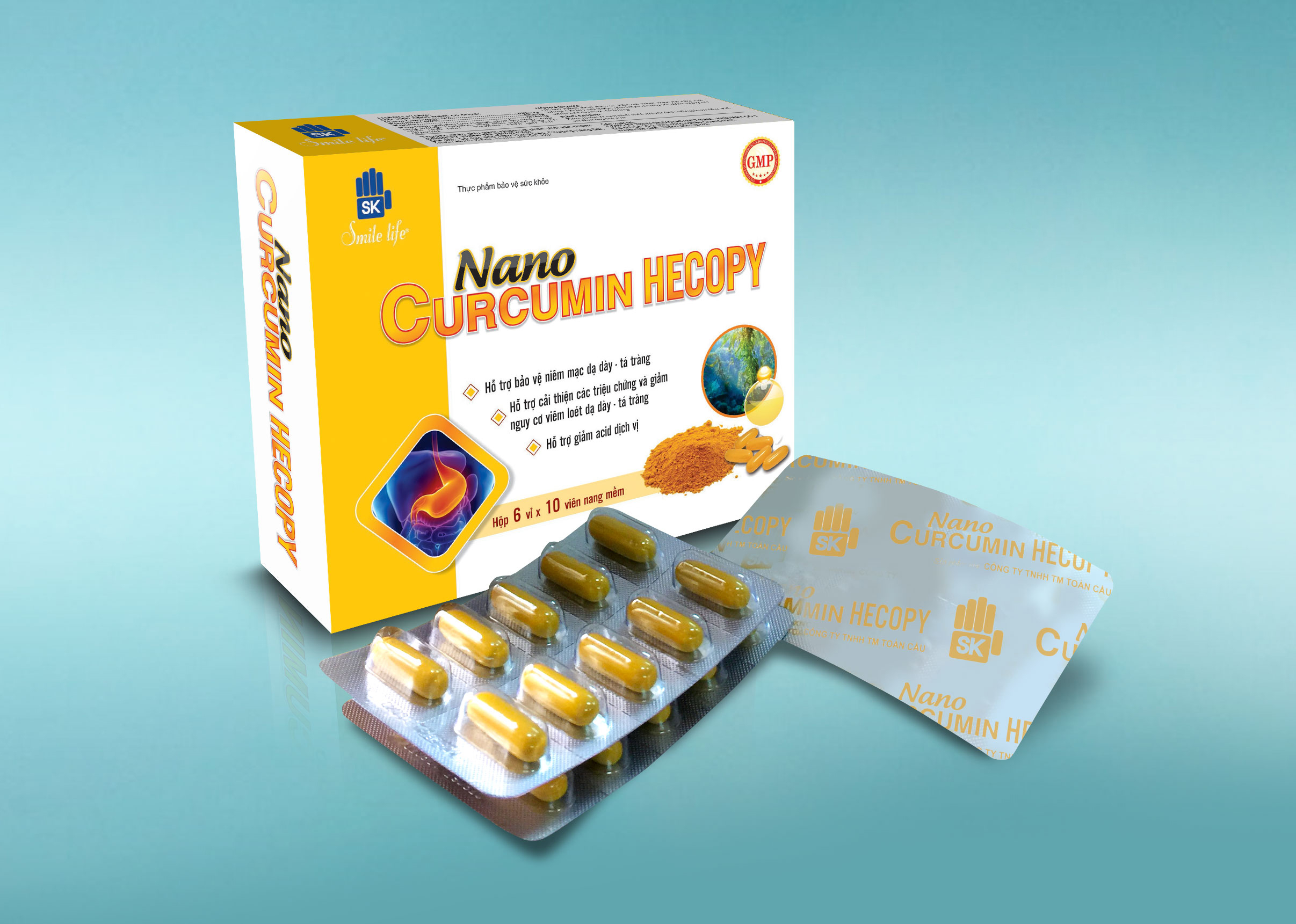 Thực phẩm bảo vệ sức khỏe Nano Curcumin Hecopy 