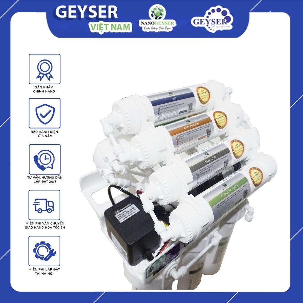 Máy lọc nước RO NANO Geyser 9 Cấp lọc, Tặng kèm bộ phụ kiện trị giá 499k