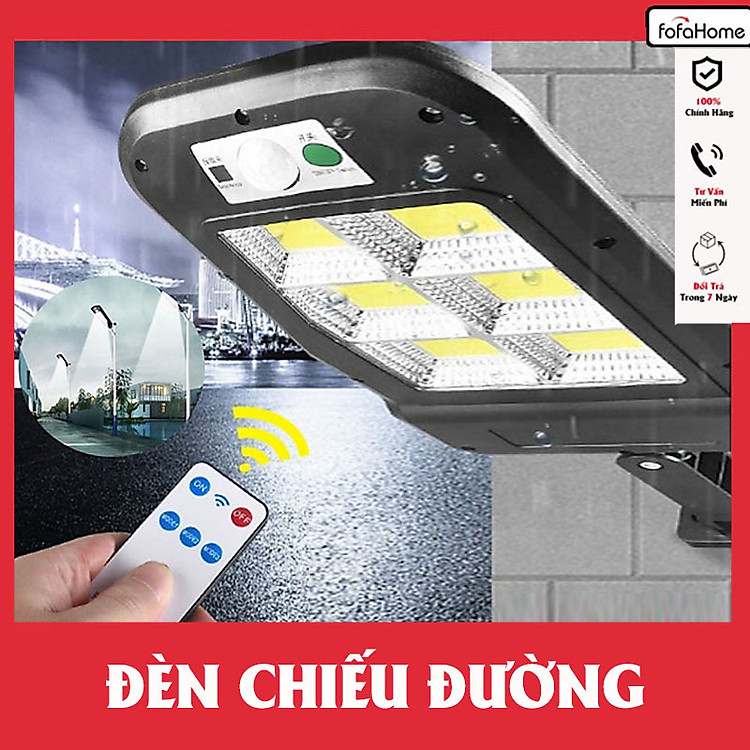 Đèn LED Năng Lượng Mặt Trời Chiếu Sáng Đường Phố Street Light Solar Có Điều Khiển Chống Nước Thay Thế Bóng Đèn Truyền Thống Độ Bền Cao