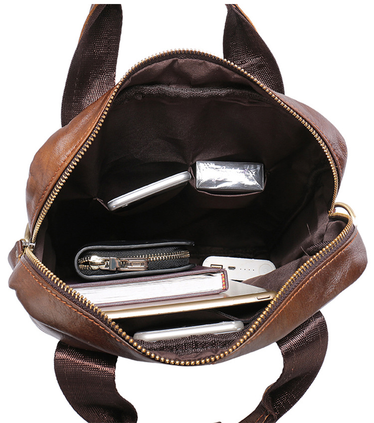 Túi đeo chéo nam DA BÒ  thật phong cách mới - DCN9457