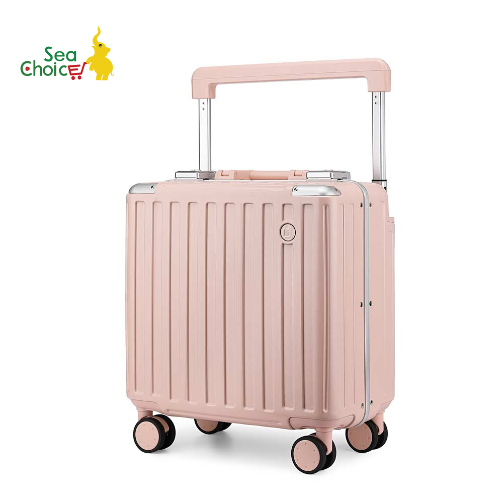 Vali du lịch cabin Sea Choice Khung nhôm chất liệu PC có khóa TSA bền đẹp Size 18'' Vali nhỏ Bảo Hành 5 Năm dây kéo YKK