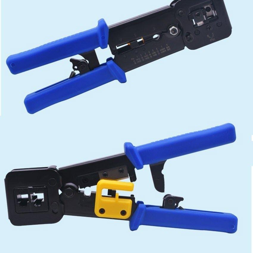 Kìm bấm hạt mạng xuyên thấu - Tặng kèm 10 hạt RJ45 xuyên thấu