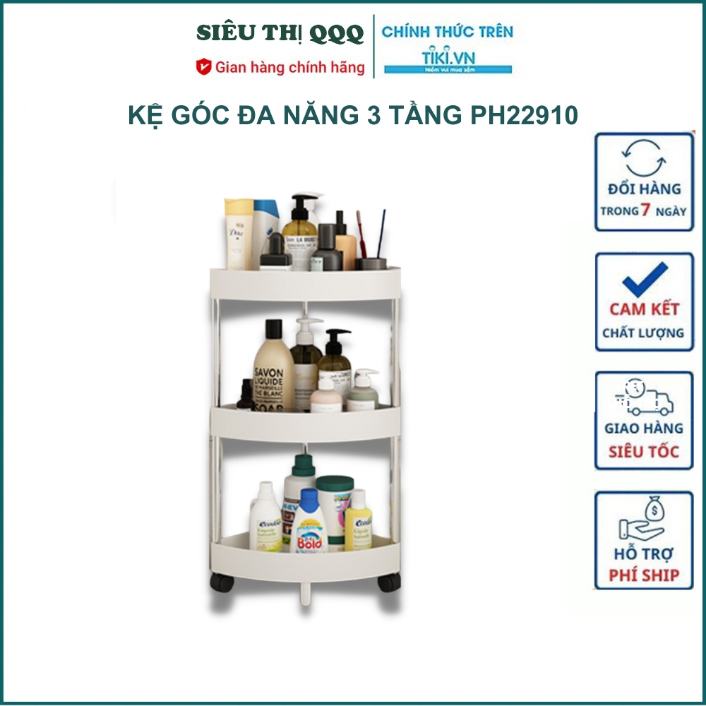 Kệ góc 3 tầng nhà tắm ph223910 - Hàng chính hãng