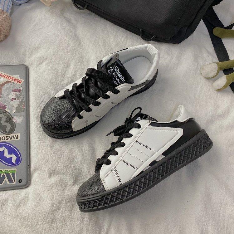 Giày Thể Thao Bằng Da Pu Thời Trang Hàn Quốc Dành Cho Bạn Nữ