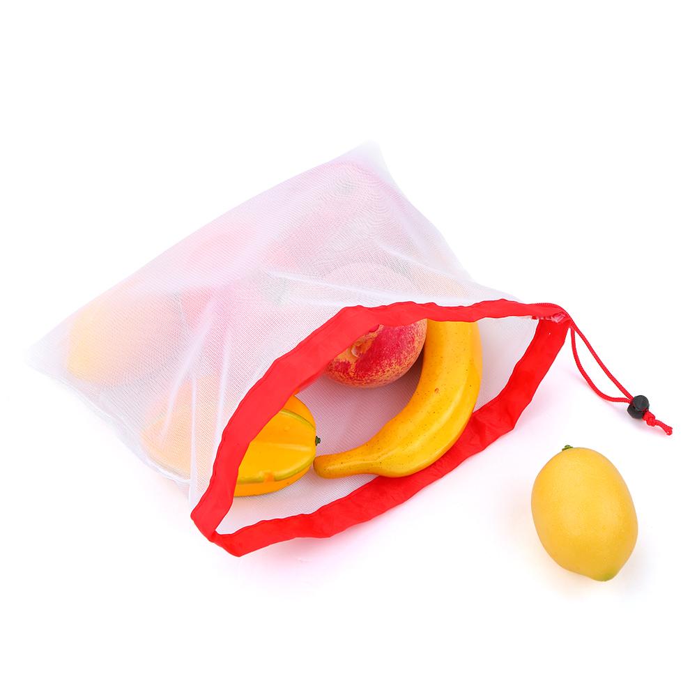 15 cái túi lưu trữ đồ dùng bằng lưới chất lượng cao với 3 kích thước Dễ dàng đóng mở với dây rút