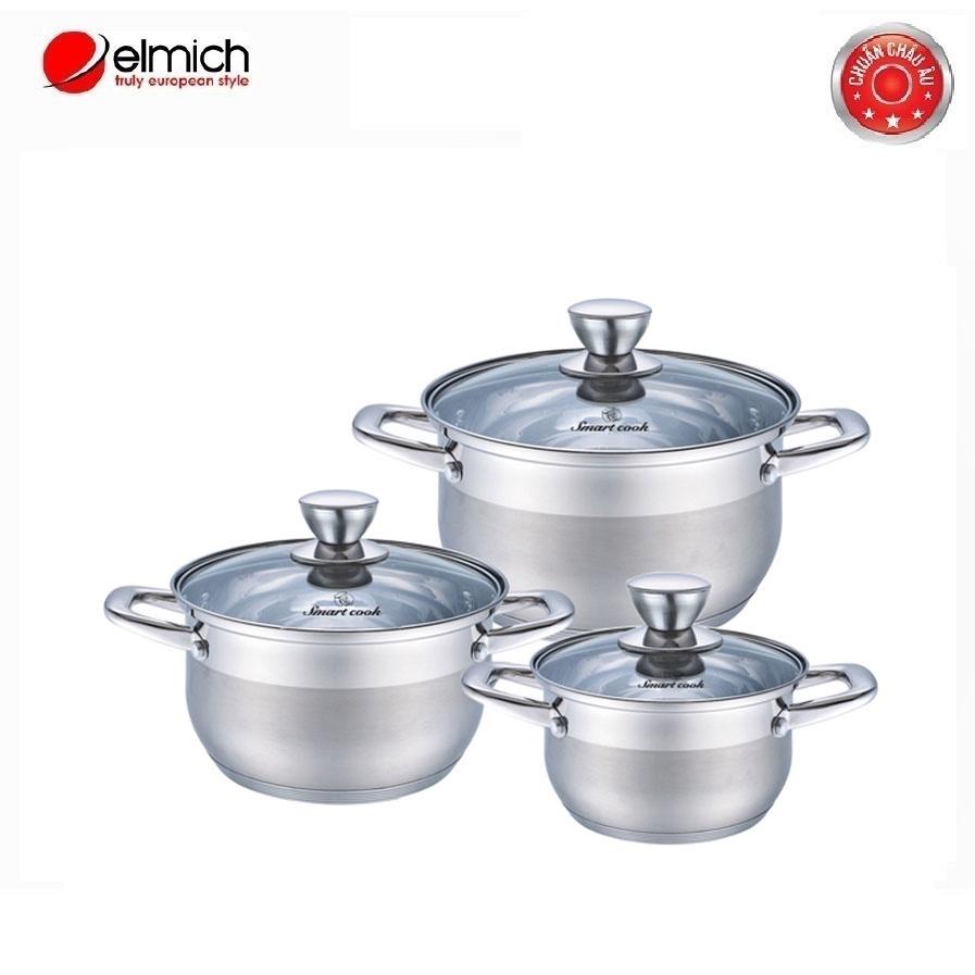 Bộ nồi smartcook 3 chiếc cỡ 16,20,24cm SM 3337