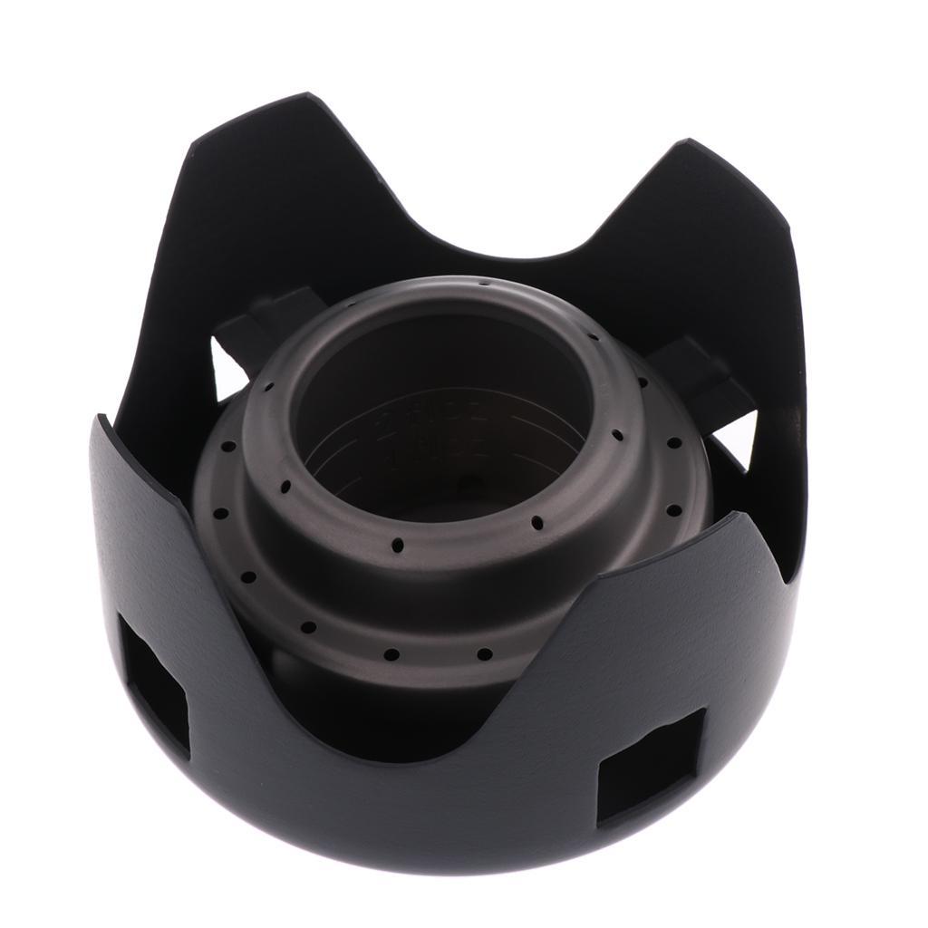 Titanium Alcohol Stove and Stand Spirit Burner Base Holder Bracket Windshield For Camping Picnic