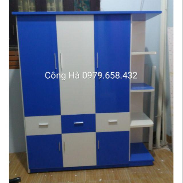 Tủ nhựa đài loan 3 cánh kèm kệ trang trí