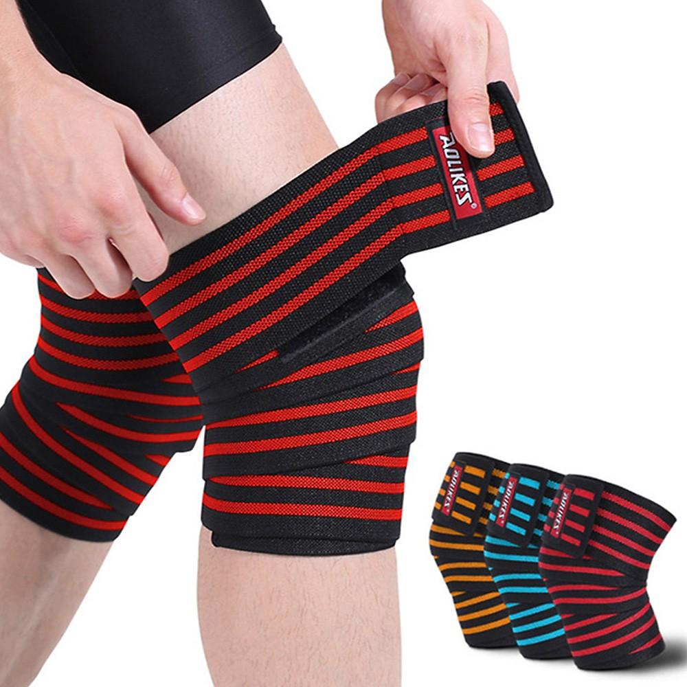 Quấn gối tập GYM ️chính hãng Aolikes hỗ trợ bảo vệ đầu gối trợ lực khi tập gym, squat