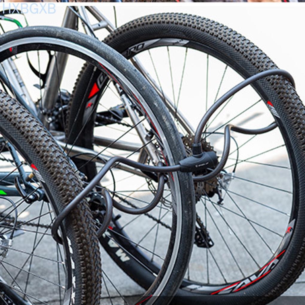 1.2/1.8m Anti Theft Bike Lock Steel 5 Digital Code Password Key Type Combination Bicycle Cable Lock